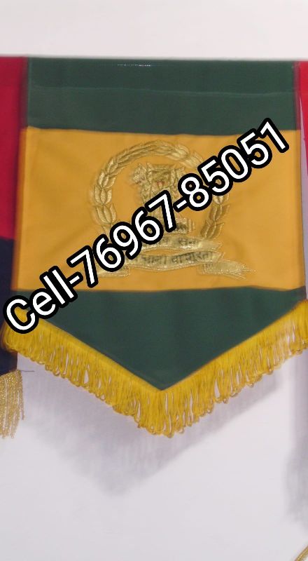 Triangle Cotton Territorial army flag (TA), for Military Use, Size : 3x2Ft, 5x3Ft