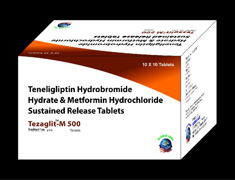 Tablets Teneligliptin and Metformin, for Clinical, Hospital, Packaging Size : 10X10 Pack