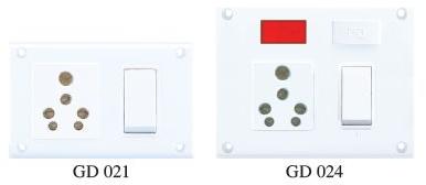 gd series 6 16a 5in 1 switch socket