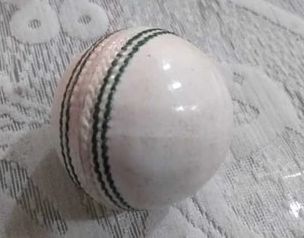 White cricket leather ball, Size : Standard