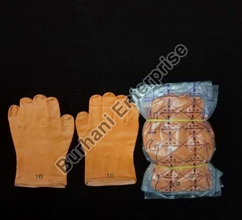 10 Inch Yellow Rubber Hand Gloves