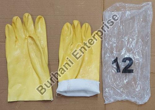 12 Inch PVC Supported Hand Gloves, for Industrial, Size : M, XL