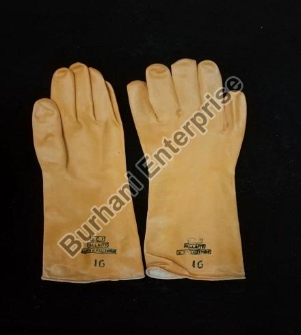 16 Inch Yellow Rubber Hand Gloves