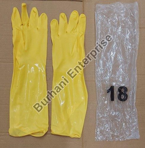 18 Inch PVC Unsupported Hand Gloves, for Industrial, Size : M, XL