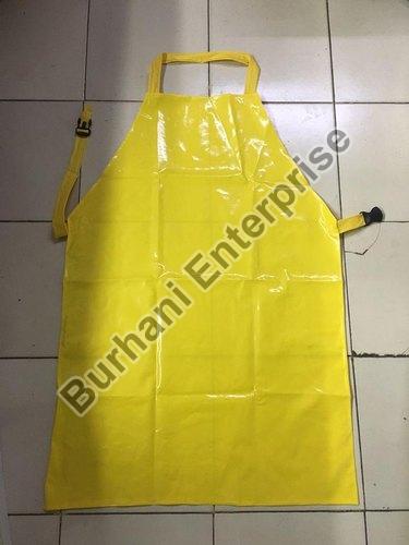 Protostar Plain Yellow PVC Apron, Size : 24*36