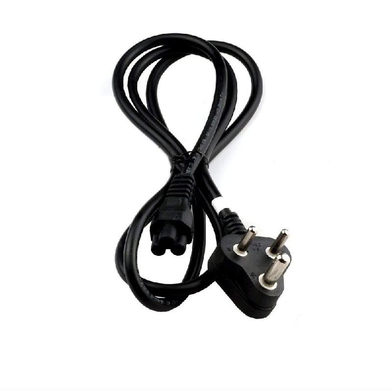 Black Electric Laptop Power Cable, for Charging, Feature : Low Consumption