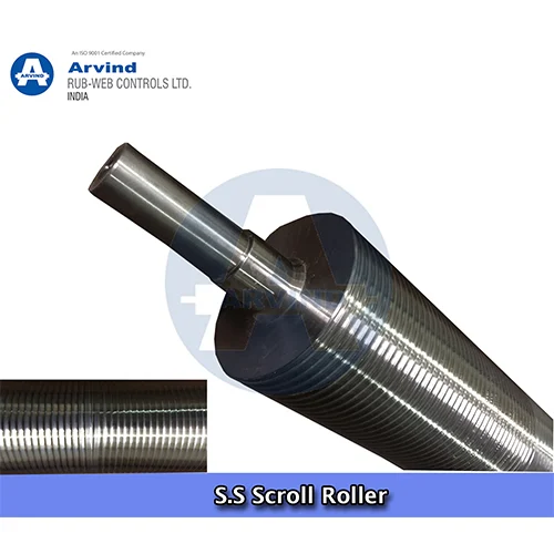 Rubber Ss scroll roller - Arvind Rub-Web Controls Limited, Ahmedabad ...