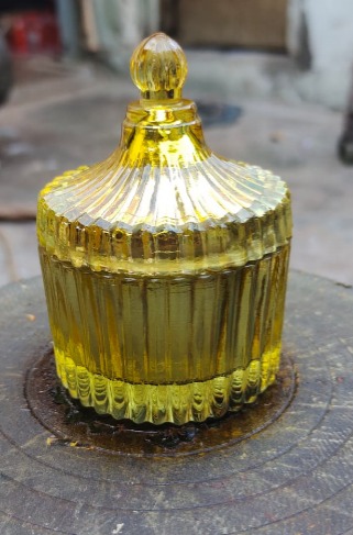 Glass Candy Jar With Lid, For Gift Candle Making