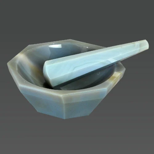 Agate Mortar Pestle, Application Lab well industrial Venture