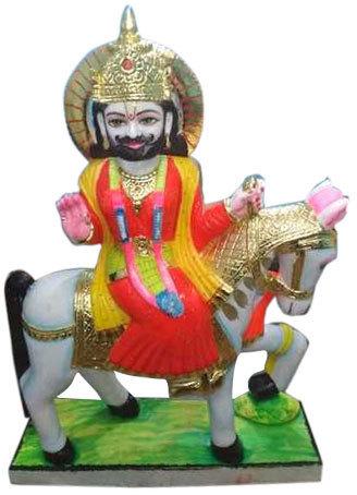 Baba Ramdev Ji Marble Statue, for Dust Resistance, Packaging Type : Thermocol Box, Carton Box