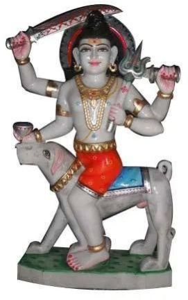 Bhairav Ji Marble Statue