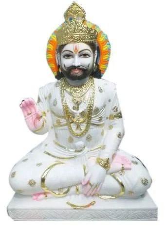 Khatu Shyam Baba Marble Statue, for Office, Home, Packaging Type : Thermocol Box, Carton Box