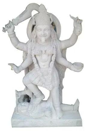 Mahakali Mata Ji Marble Statue, Packaging Type : Thermocol Box