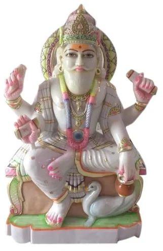 Vishwakarma Marble Statue, for Home, Packaging Type : Thermocol Box