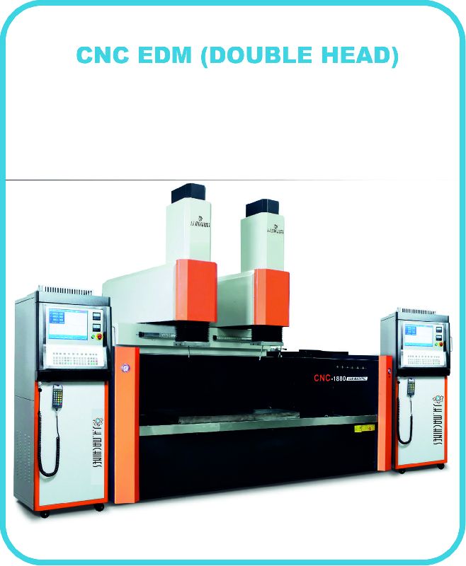 cnc edm fixed double head table moving head machine