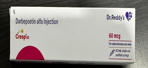 Cresp 60mcg Injection, Packaging Size : Box