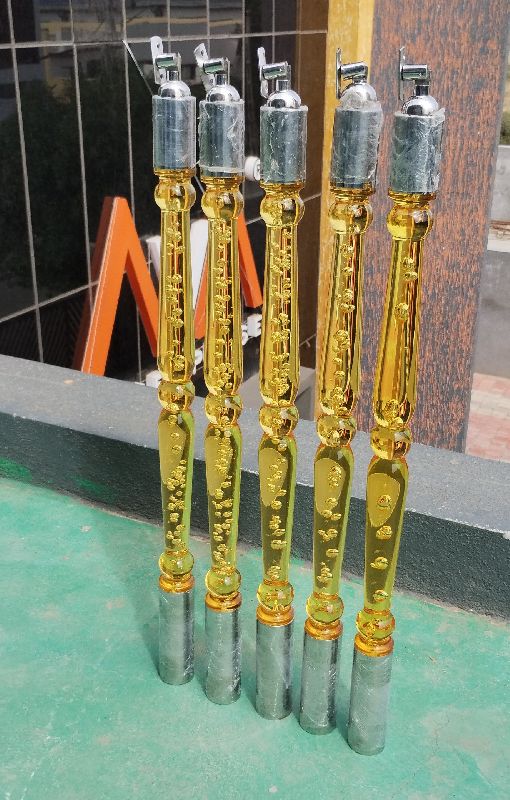 Golden Acrylic Baluster With Ss304, For Home, Railing, Stair, Home 