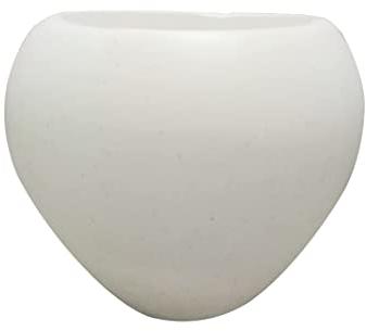 Apple Fiberglass Round Fiber Pot, Color : White