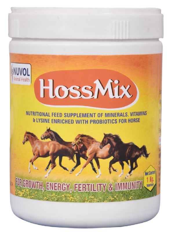 WHITE HOSSMIX HORSE FEED SUPPLEMENT Nuvol Animal Health, Mahesana