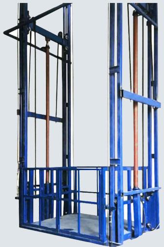 Semi Automatic Double Mast Goods Lift, for Industrial, Feature : Smooth Function, Rust Proof Body, Best Quality