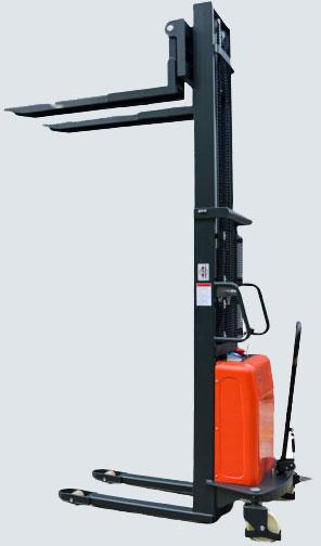 Semi Electric Stacker, for Lifting Goods, Loading Unloading, Color : Black