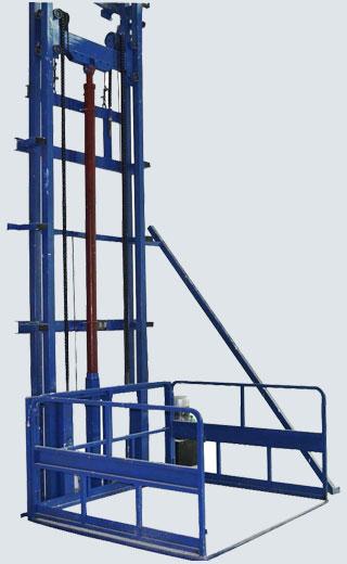 Wall Mounted Goods Lift, for Industrial, Color : Blue