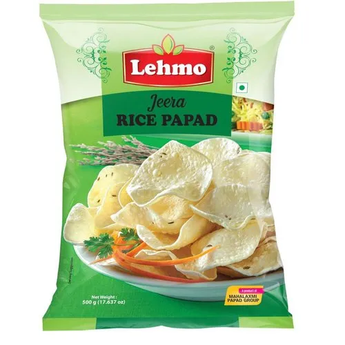 Jeera Rice Papad, Packaging Size 500gm Mahalaxmi Food Industries