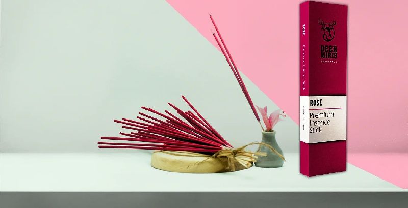 Rose Incense Stick, for Home, Office, Temples, Packaging Type : Boxes, Cartons, Packet