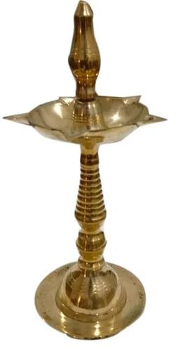 Brass Akhand Diya, for Worship, Color : Golden