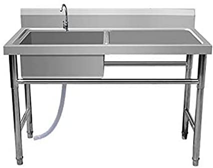 Silver Square Stainless Steel Commercial Wash Basin, for Hotel, Restaurant, Size : Multisize