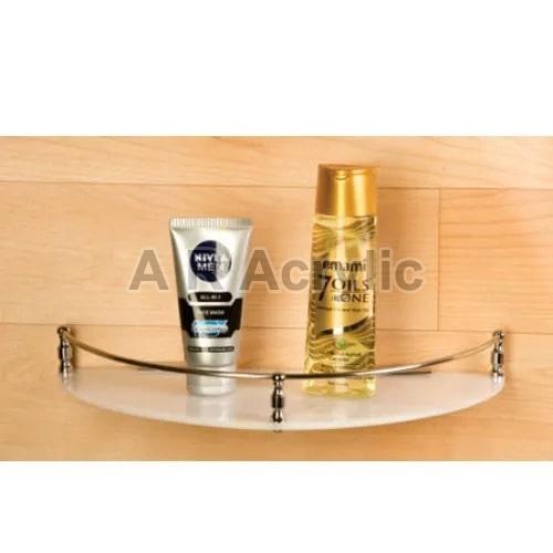 AR B104 Acrylic Bathroom Shelf, Size : 12x6 Inch