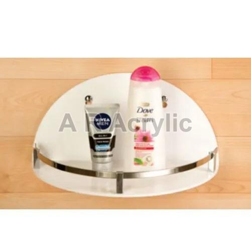 AR B125 Acrylic Bathroom Shelf, Size : 12x6 Inch