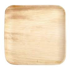 10 Inch Square Areca Leaf Plates, for Serving Food, Feature : Eco Friendly
