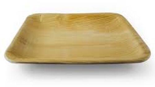 7 Inch Square Areca Leaf Plates, for Serving Food, Feature : Eco Friendly