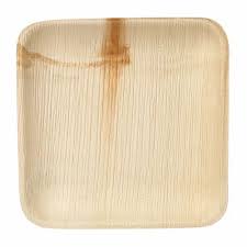 8 Inch Square Areca Leaf Plates, for Serving Food, Feature : Eco Friendly