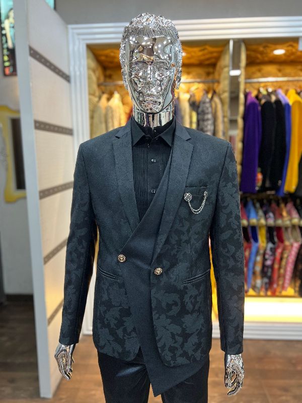 Parallel Button Designer Mens Suit, Stitch Type Stitched King’s and