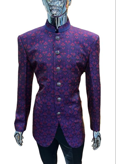 Stitched Self Print Jodhpuri Suit, Size : XXXL, XXL, XL, M