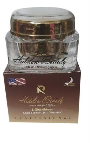 Hidden Beauty Skin Whitening Cream, Packaging Size : 50gm