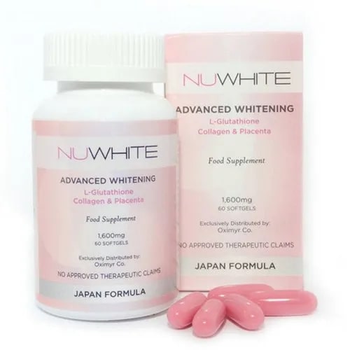 Nuwhite Advanced Whitening Glutathione Tablets, Packaging Type : Bottle