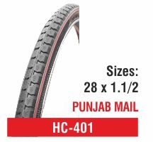 28x1.1/2 Rubber HC-401 Bicycle Tyres, Color : Black