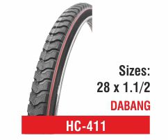 Rubber HC-411 Bicycle Tyres, Color : Black
