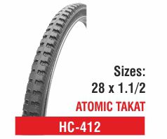 Rubber HC-412 Bicycle Tyres, Color : Black