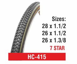 Rubber HC-415 Bicycle Tyres, Color : Black