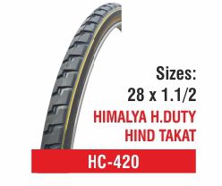 Rubber HC-420 Bicycle Tyres, Color : Black