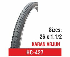 Rubber HC-427 Bicycle Tyres, Color : Black