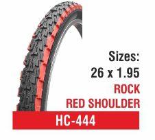 Rubber HC-444 Bicycle Tyres, Size : 26x1.95