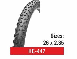 Rubber HC-447 Bicycle Tyres, Size : 26x2.35