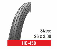 Rubber HC-450 Bicycle Tyres, Size : 26x3.00