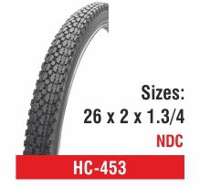 Rubber HC-453 Bicycle Tyres, Size : 26x2x1.3/4