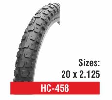 Rubber HC-458 Bicycle Tyres, Size : 20x2.125